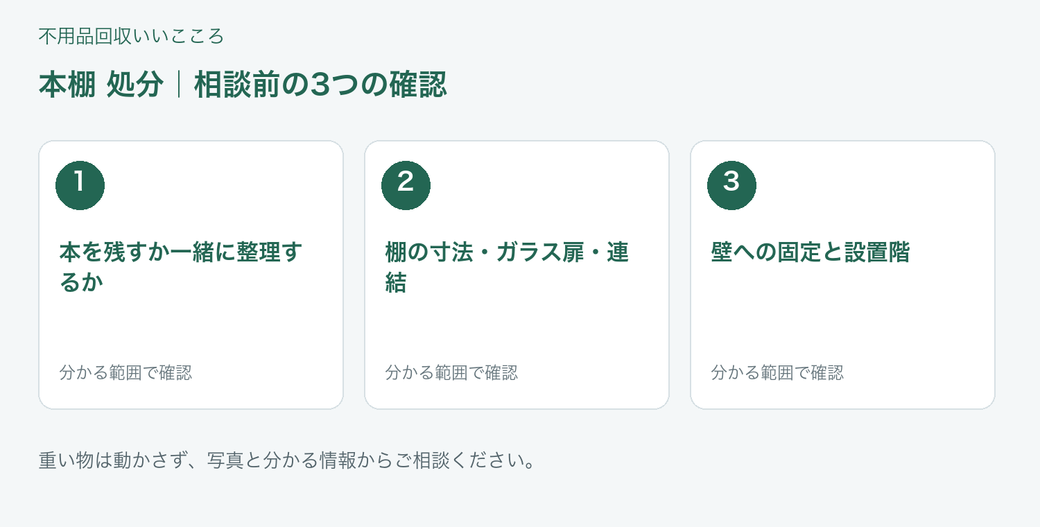 福岡市 本棚 処分の相談前に確認したい3項目