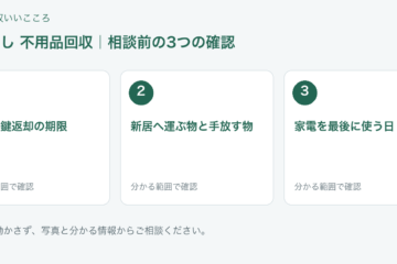 福岡市 引っ越し 不用品回収の相談前チェック